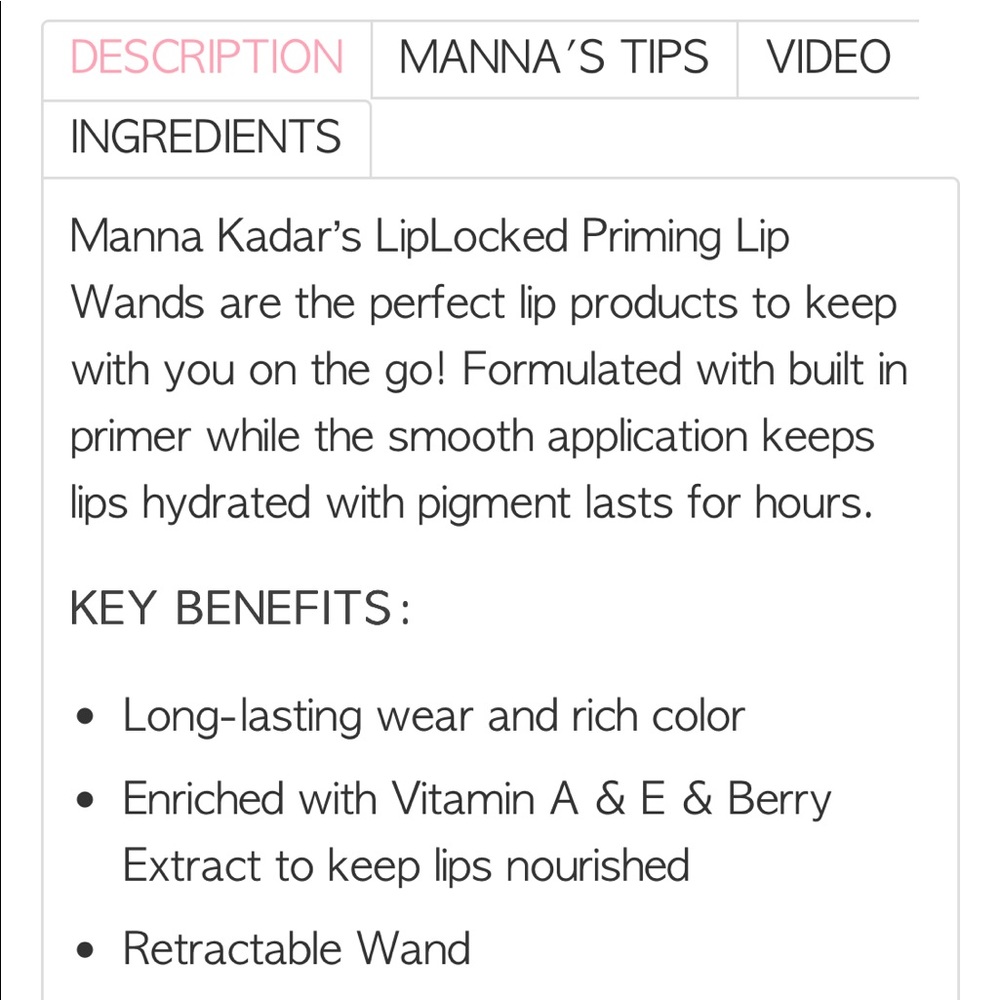 Manna Kadar Liplocked Priming Lip Wand - Picture 5 of 8